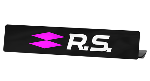 Cache plaque Renault Sport RS (Réf #21)