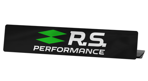 Cache plaque Renault Sport RS PERFORMANCE (Réf #24)