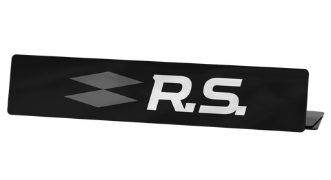 Cache plaque Renault Sport RS (Réf #25)