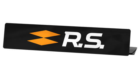 Cache plaque Renault Sport RS (Réf #19)