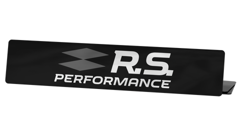 Cache plaque Renault Sport RS PERFORMANCE (Réf #26)