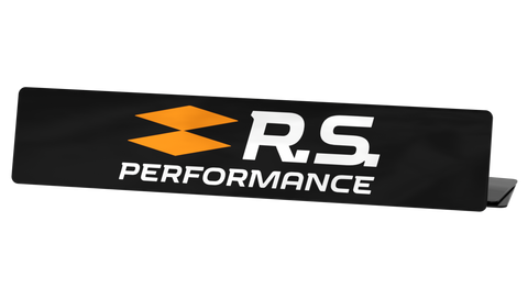 Cache plaque Renault Sport RS PERFORMANCE (Réf #20)