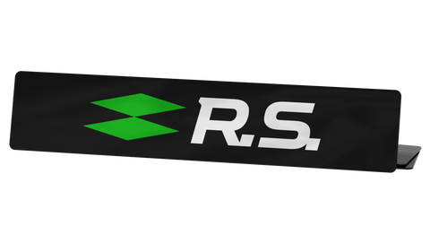Cache plaque Renault Sport RS (Réf #23)