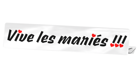 pmtcreation Cache Plaque Vive les mariés #01