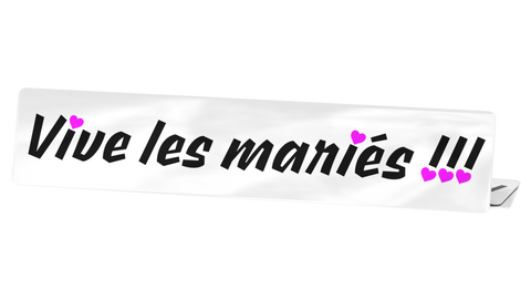 pmtcreation Cache Plaque Vive les mariés #02