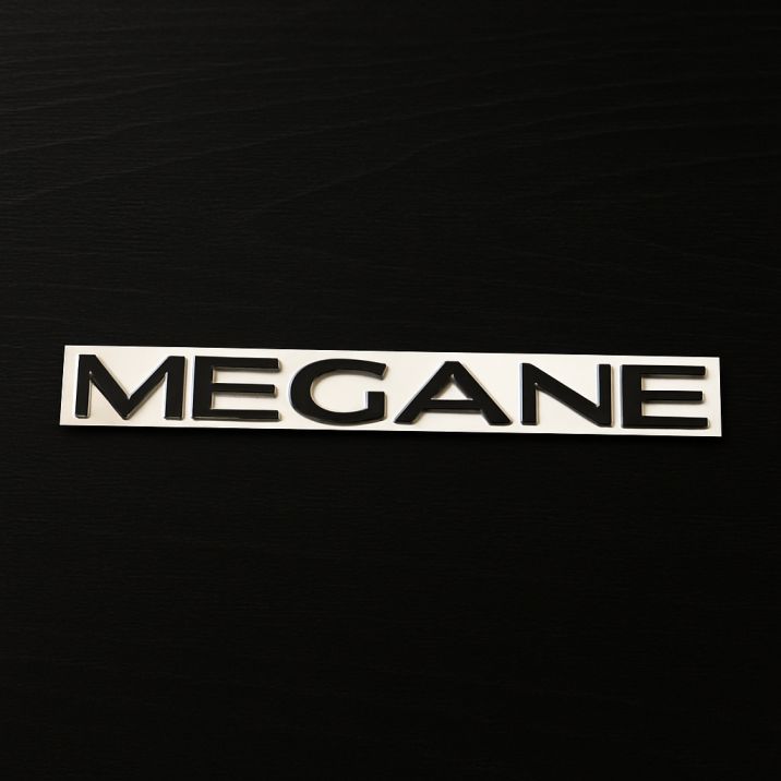 Monogramme Arrière Renault Megane Noir brillant