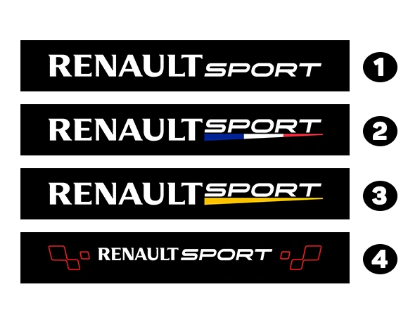 Sticker Bandeau Pare Soleil Renault Sport #01