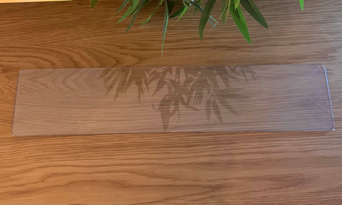 Plaque transparente de plaque d'immatriculation voiture 520x110 mm (à l'unité)