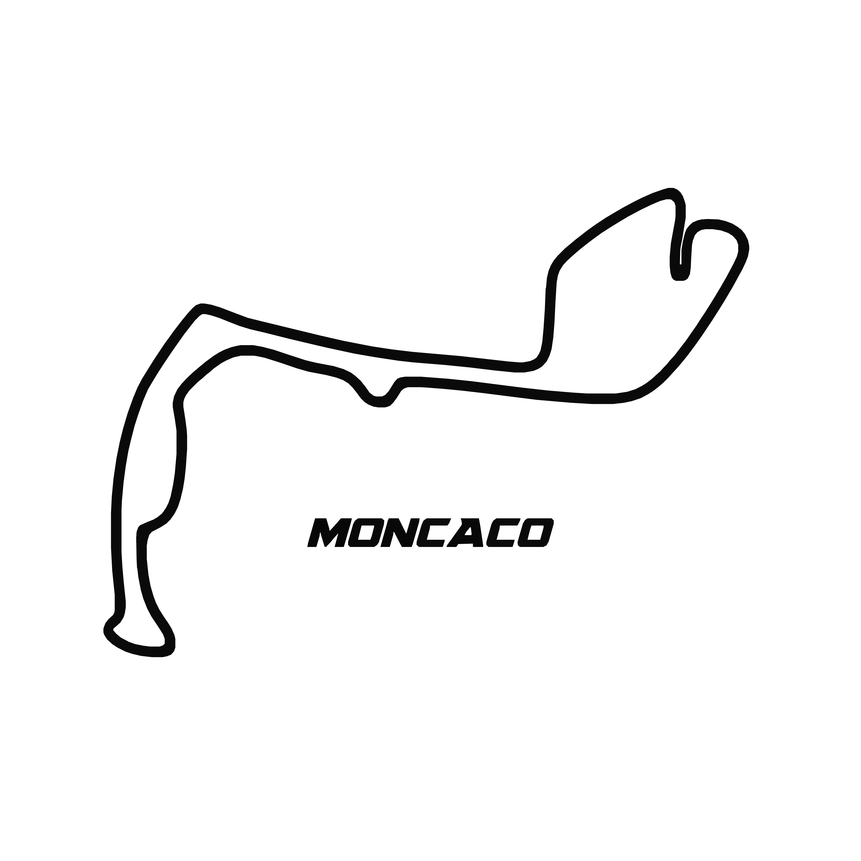 Sticker Circuit Monaco #01