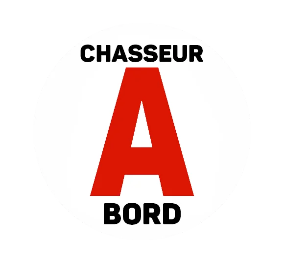 Sticker Disque A Jeune Permis Chasseur A Bord