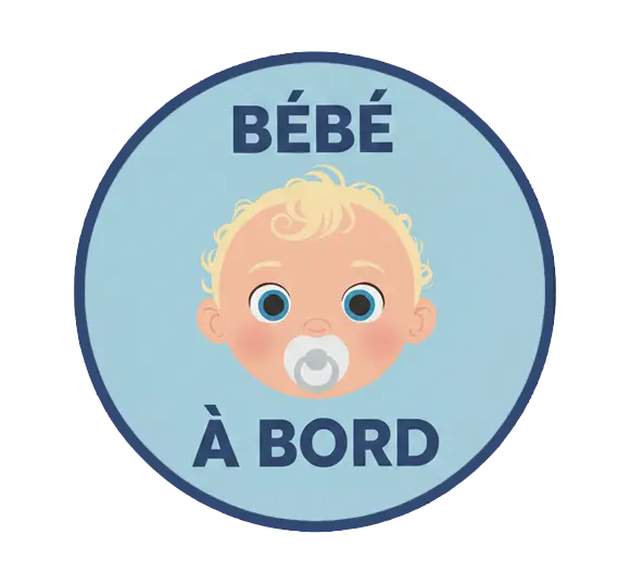 Sticker Bébé à bord Garçon #02