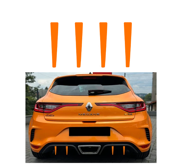 Sticker Griffes Diffuseur Megane 4 RS