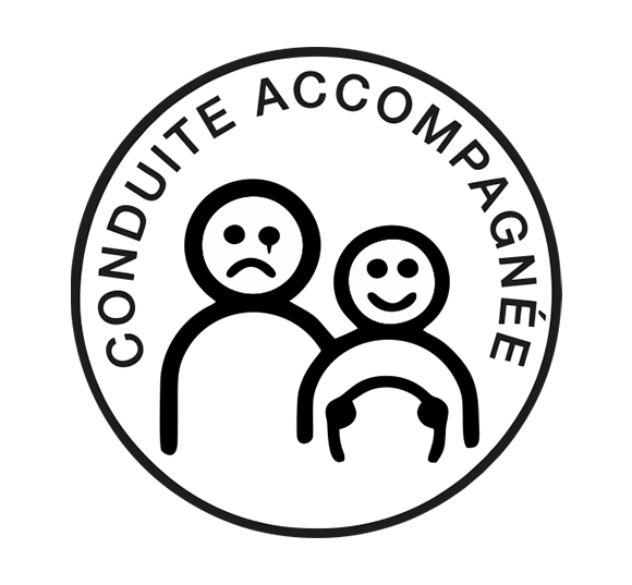 pmtcreation Sticker Conduite Accompagnée Peur #01