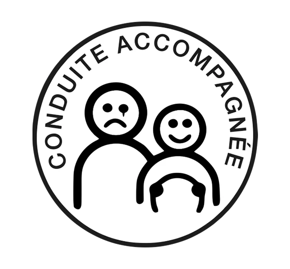 Sticker Conduite Accompagnée Peur #01