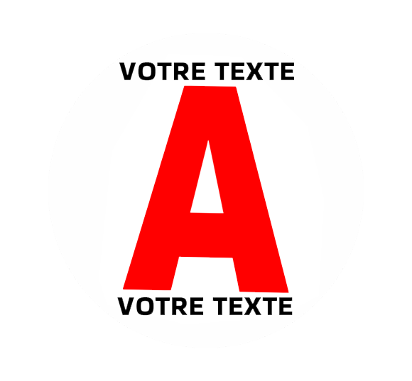 Sticker Disque A Jeune Conducteur Personnalisé