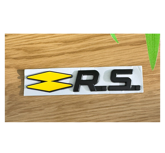 Monogramme arrière Renault Sport noir et jaune