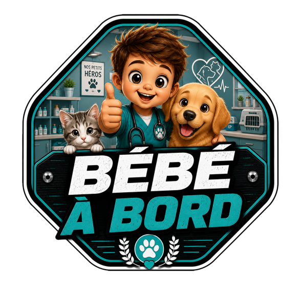 Sticker Bébé à bord Garçon Vétérinaire