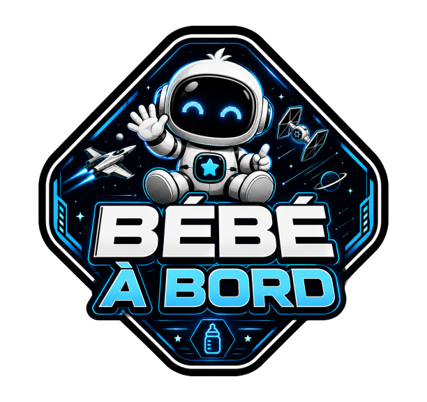 Sticker Bébé à bord Universelle futuriste