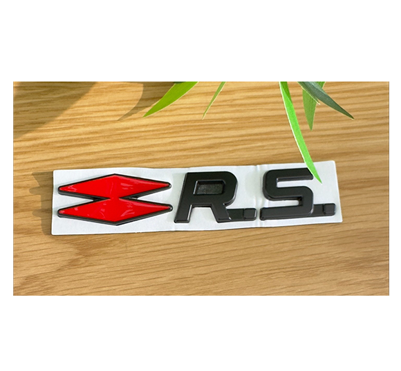 Monogramme arrière Renault Sport noir et rouge