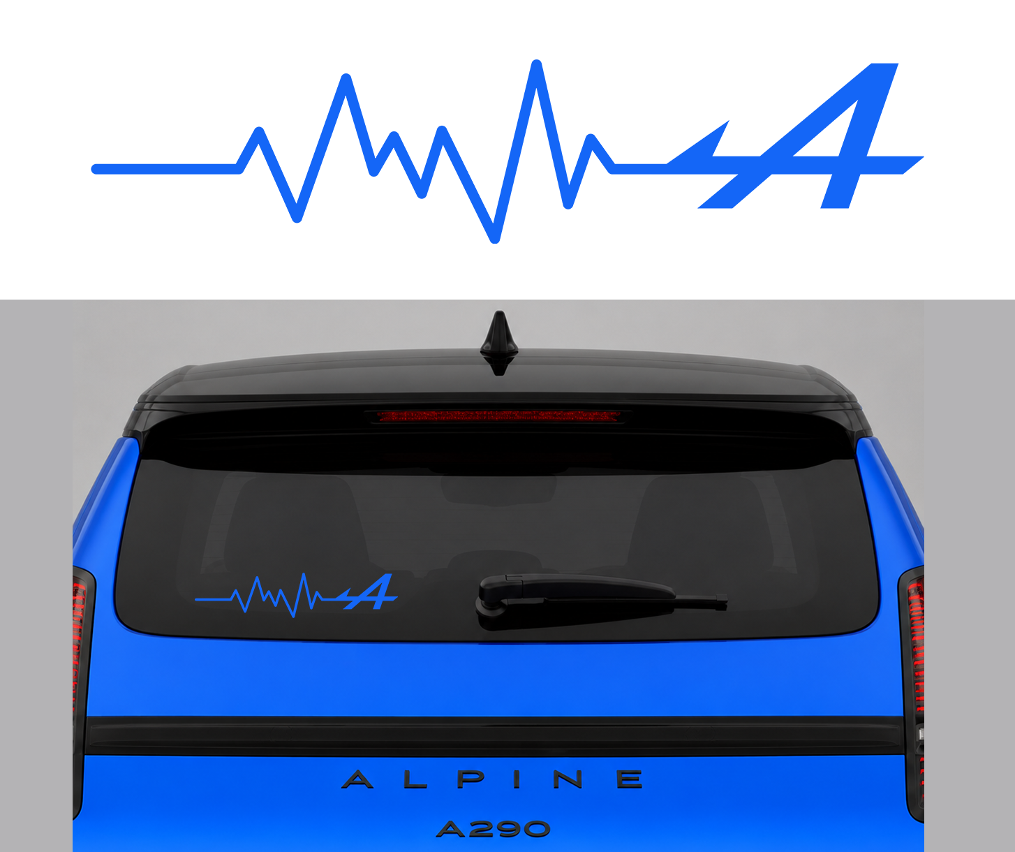 Sticker A alpine battement électrocardiogramme