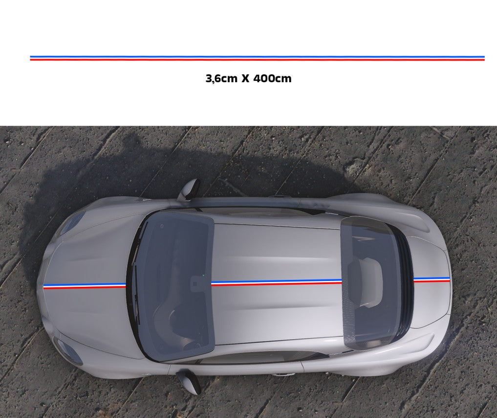 Kit Sticker Liseret Bleu Blanc Rouge Alpine A110
