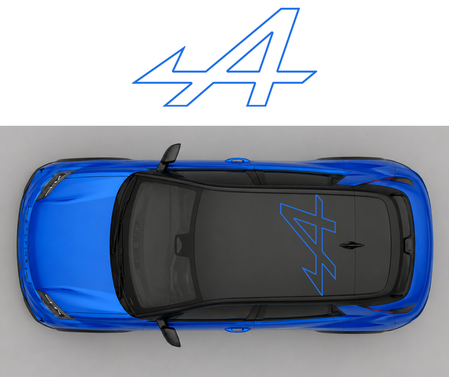 Sticker de toit A Alpine A290 #01