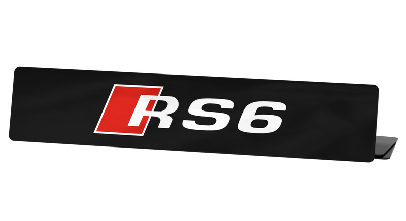 Cache plaque Audi RS6 (Réf #05)