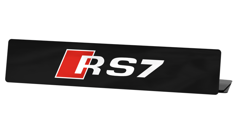 Cache plaque Audi RS7 (Réf #06)