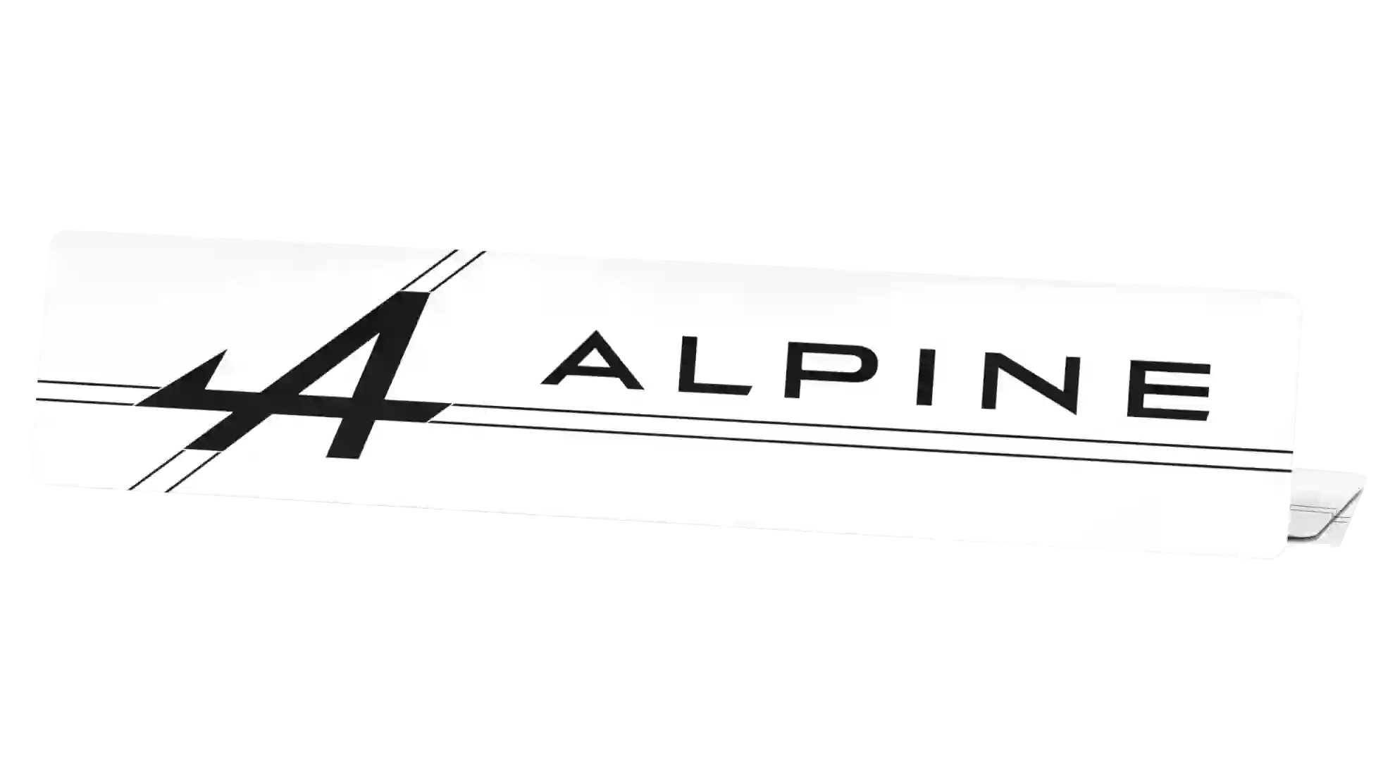 Cache Plaque Alpine Blanc