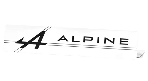 Cache Plaque Alpine Blanc