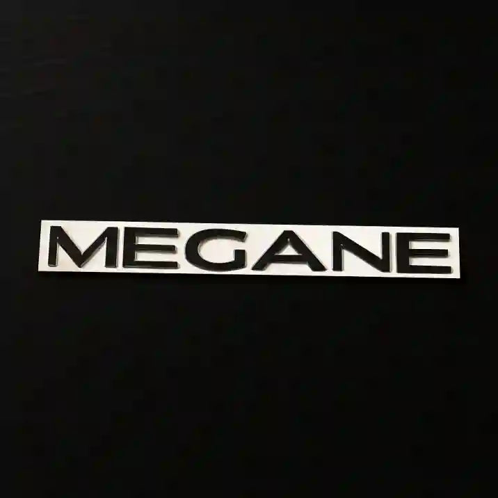 Monogramme Arrière Renault Megane Noir brillant