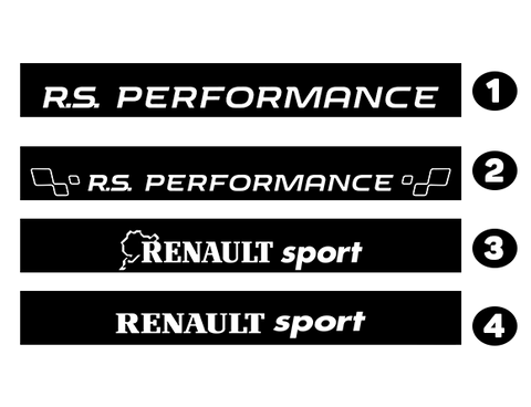 Sticker Bandeau Pare Soleil Renault Sport #01