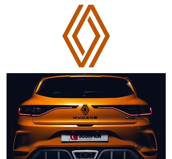 Sticker Arrière Renault pour Megane 4, Clio 4, Megane 3 et Talisman