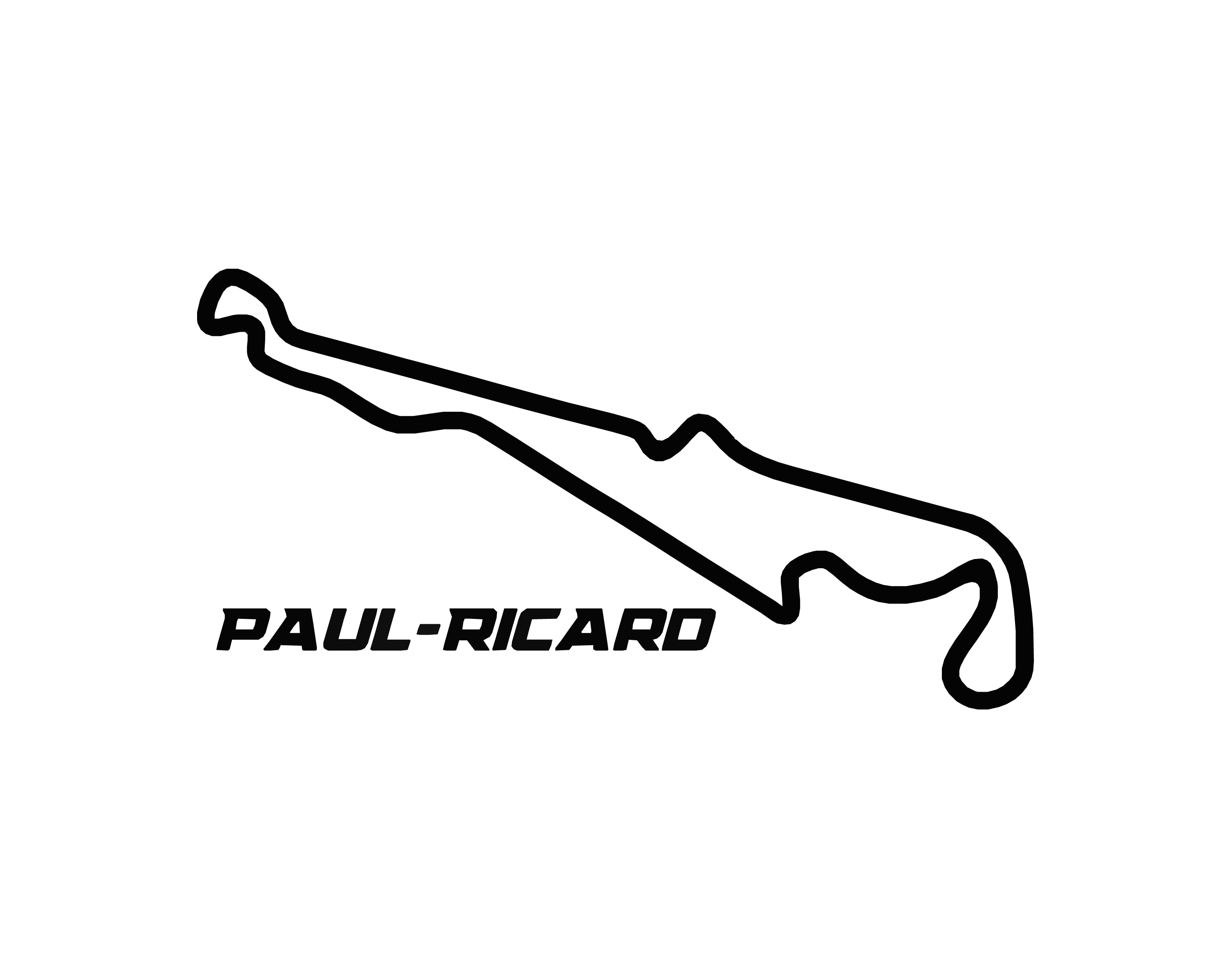 Sticker Circuit Paul Ricard #01