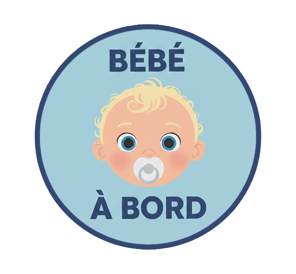 Sticker Bébé à bord Garçon #02