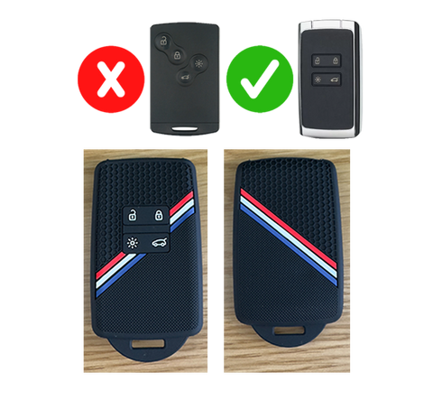 Coque clé "bleu blanc rouge" Renault nouvelle génération