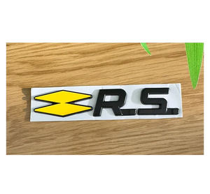Monogramme arrière Renault Sport noir et jaune