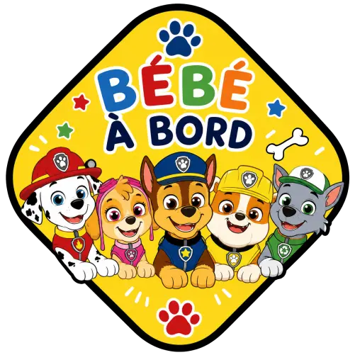 Sticker Bébé à bord Universelle Pat Patrouille