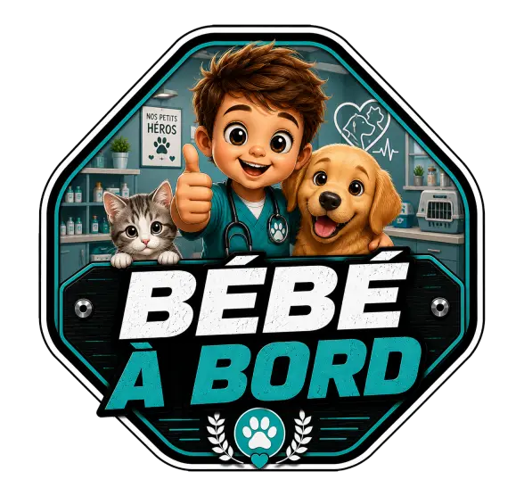 Sticker Bébé à bord Garçon Vétérinaire