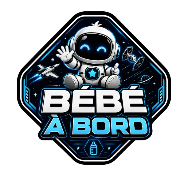 Sticker Bébé à bord Universelle futuriste