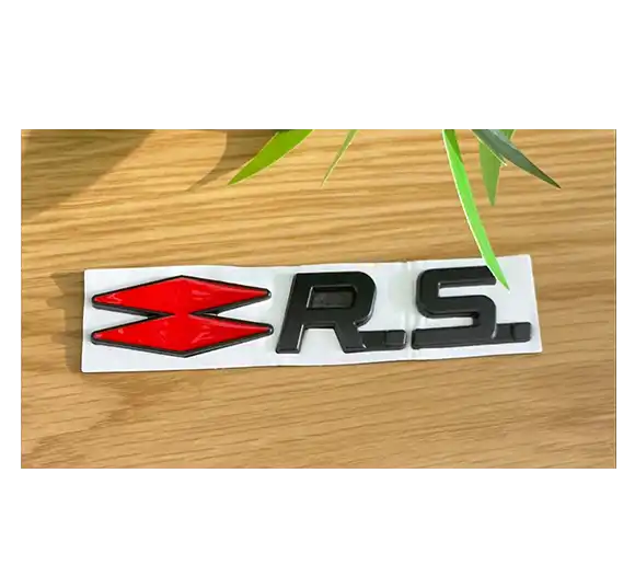 Monogramme arrière Renault Sport noir et rouge