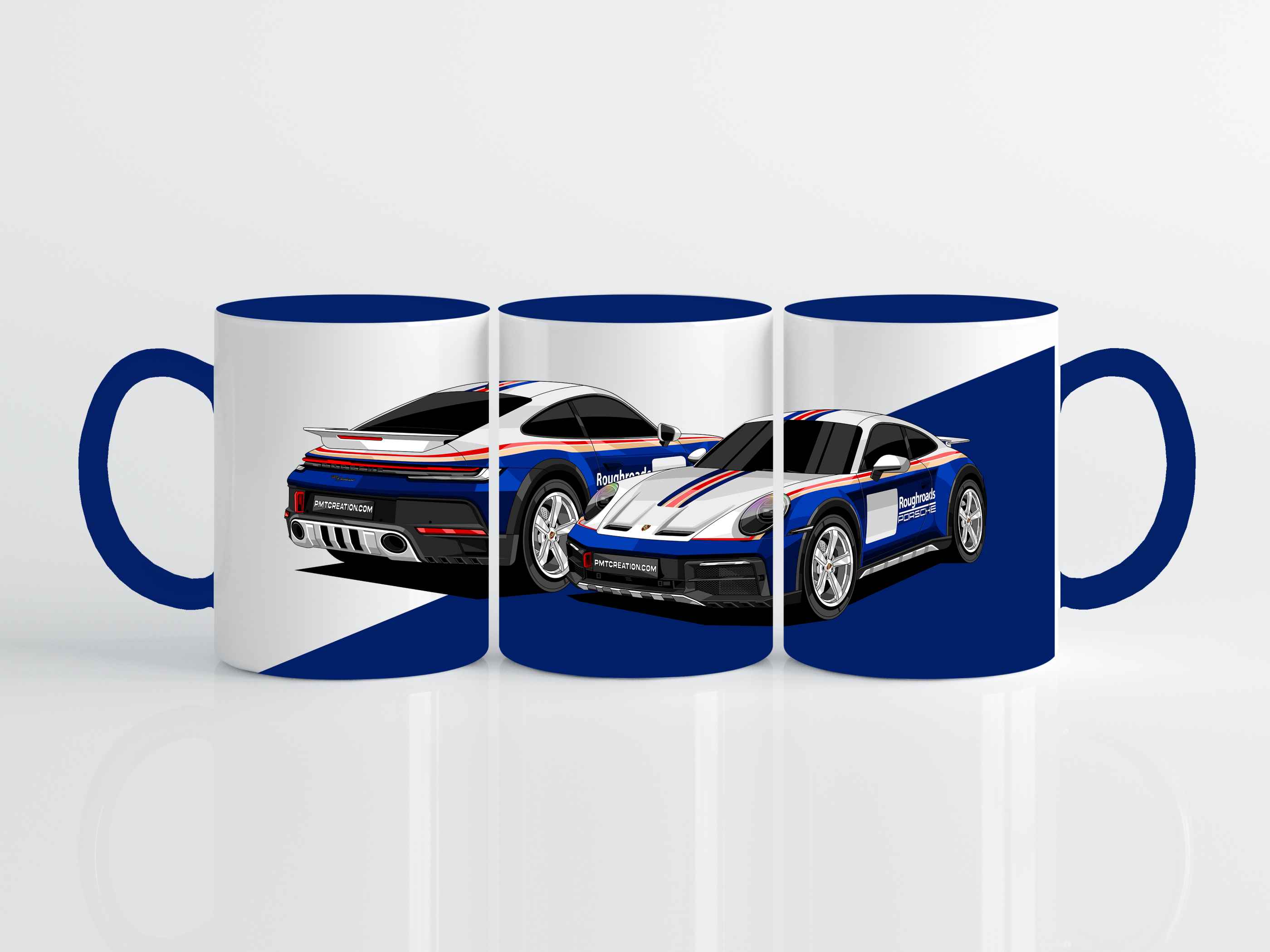 Mug Illustration  Porsche 911 Dakar